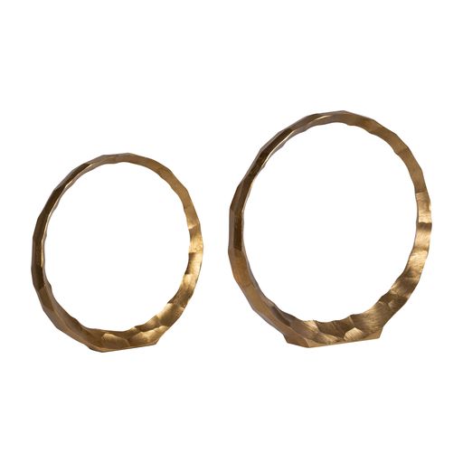 Josephine Gold Hammered Rings