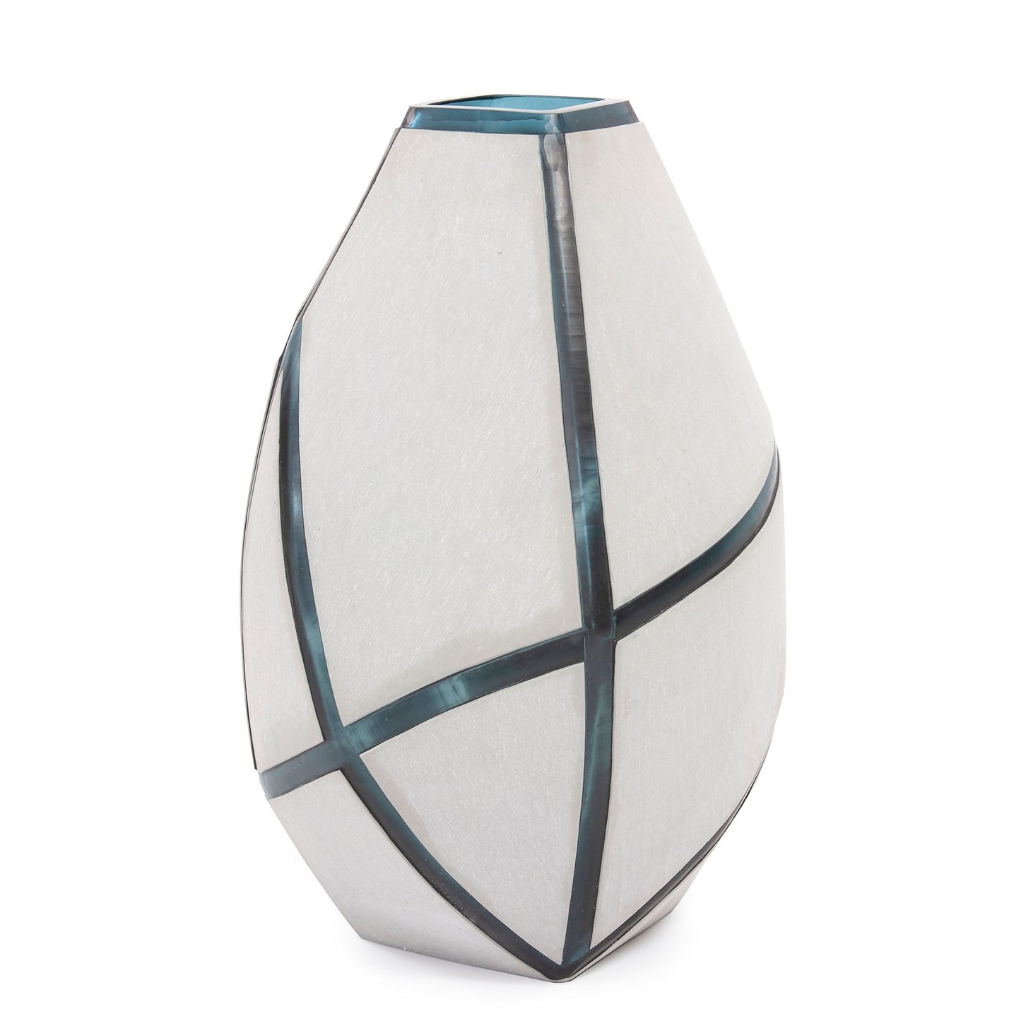 Enzo Striped Art Glass Vase 18"