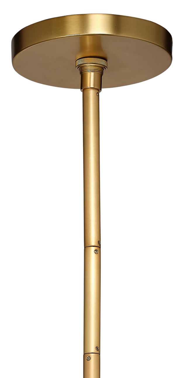 Emerson Polished Brass Pendant 23"