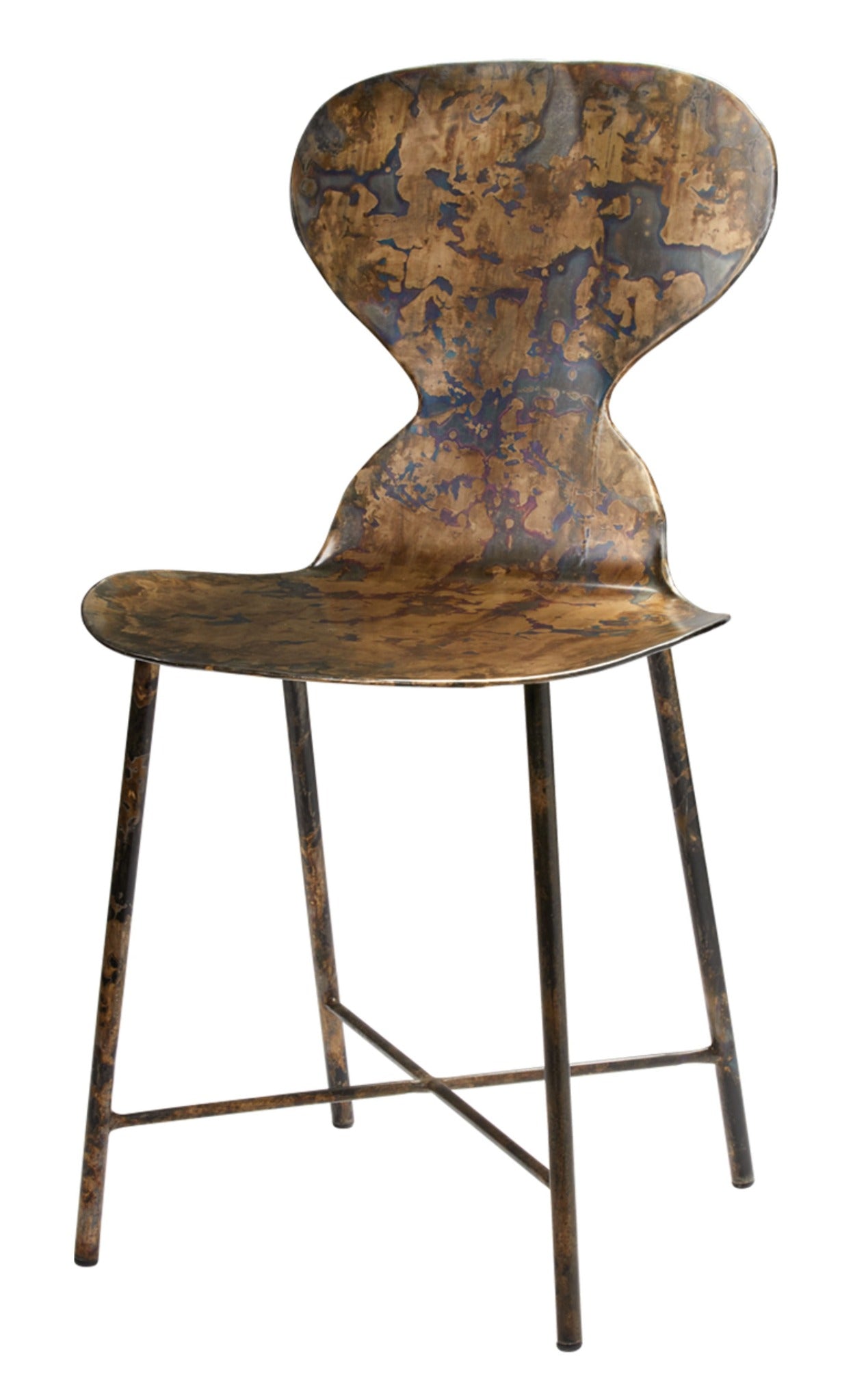 Alora Acid Wash Metal Chair