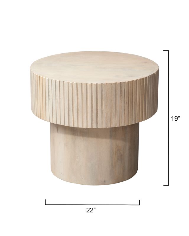 Surat Natural Wood Table Round