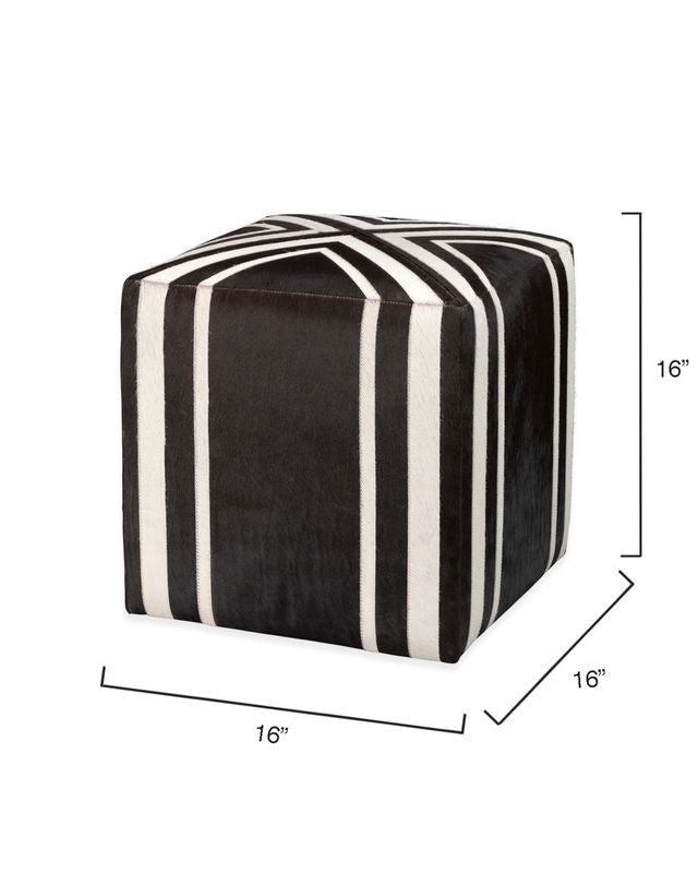 Nyala Criss Cross Hide Ottoman