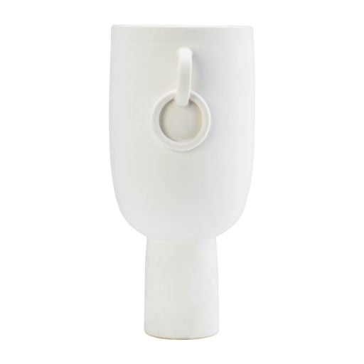 Vitali White Ceramic Vase 13"