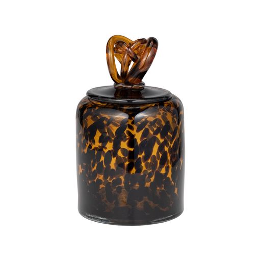 Cyrus Tortoise Blown Glass Canister 8"