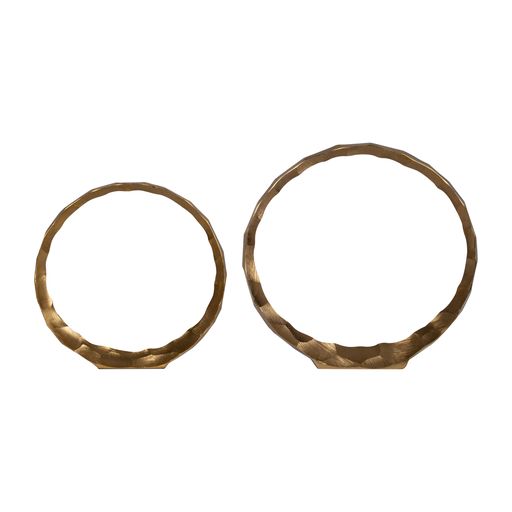 Josephine Gold Hammered Rings