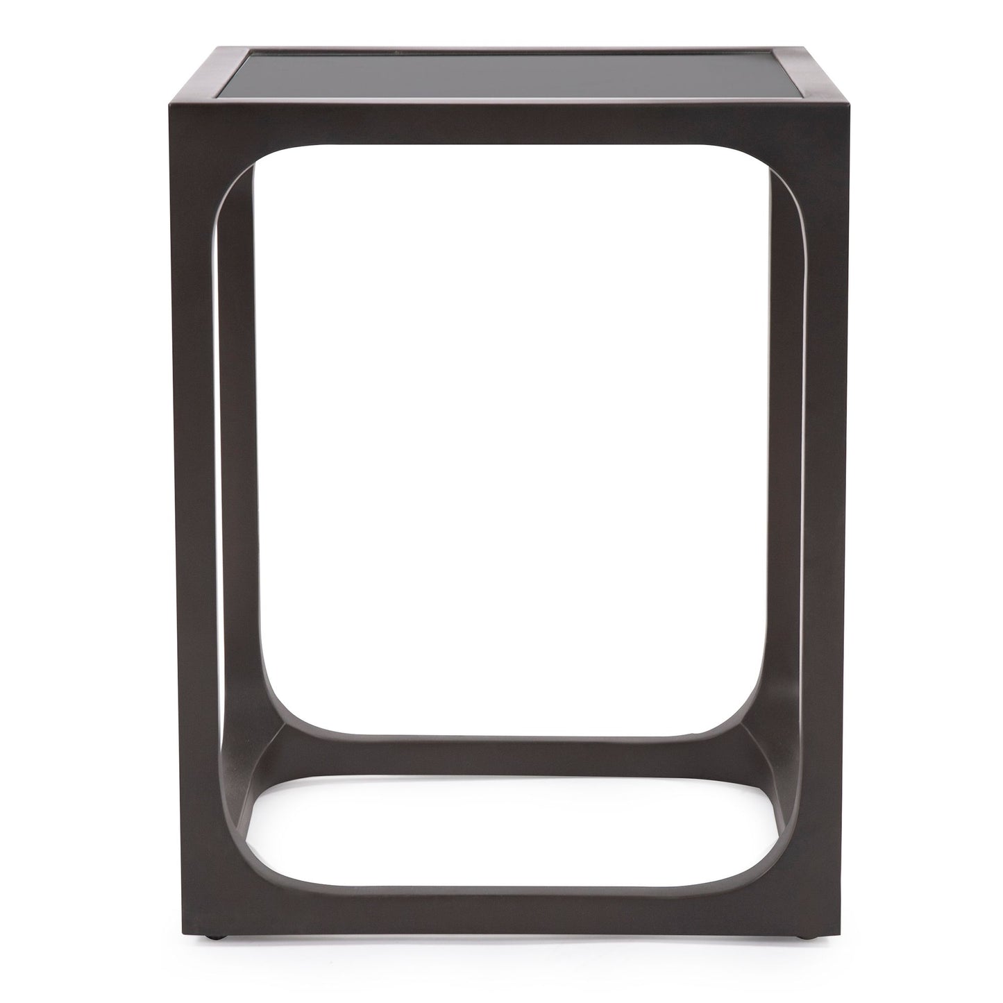 Logan Black Granite Side Table