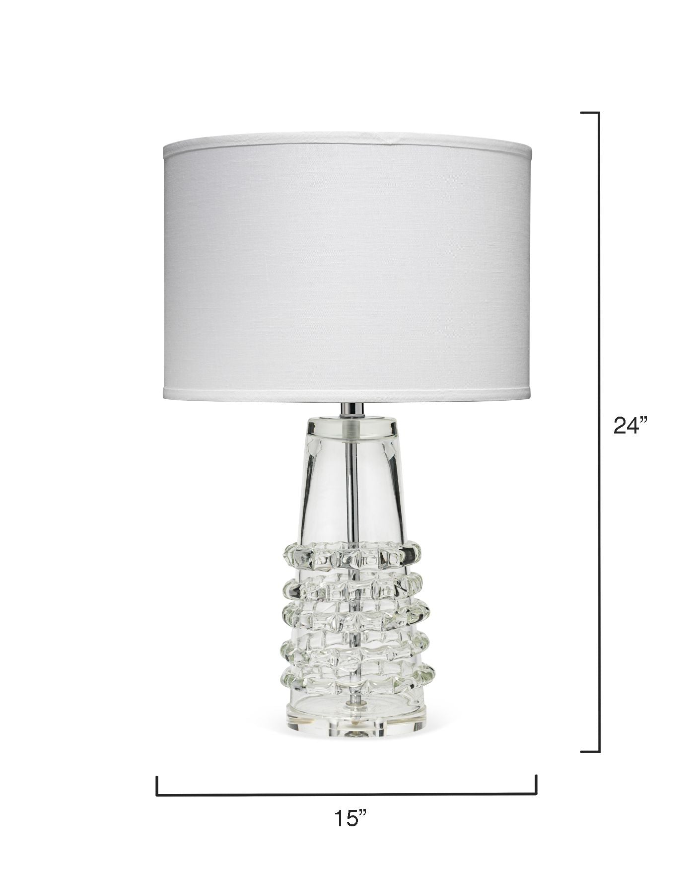 Chiara Clear Blown-Glass Table Lamp