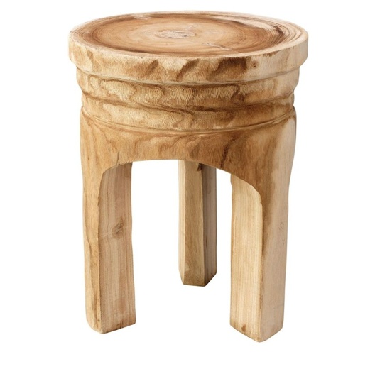 wood side table