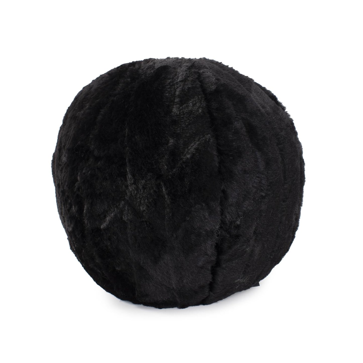 'Have A Ball' Faux Fur Pillow Black