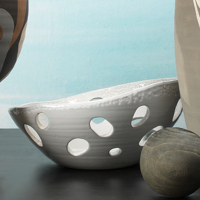 Caldera White Ceramic Bowl