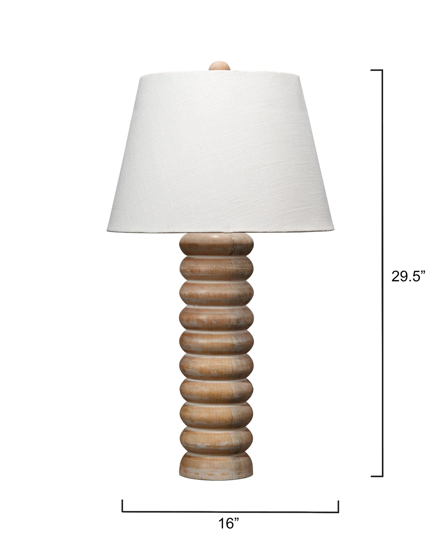 Salamis Natural Wood Table Lamp