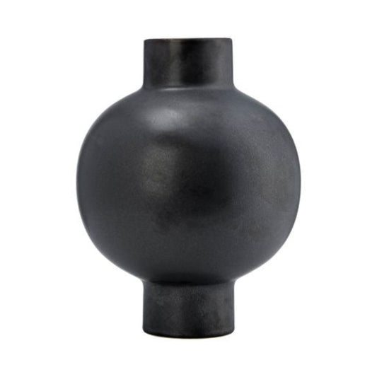 Lagos Black Ceramic Vase 15"