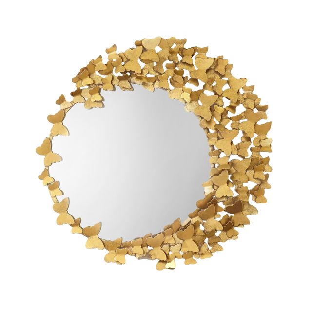 Mariposa Gold Metal Wall Mirror