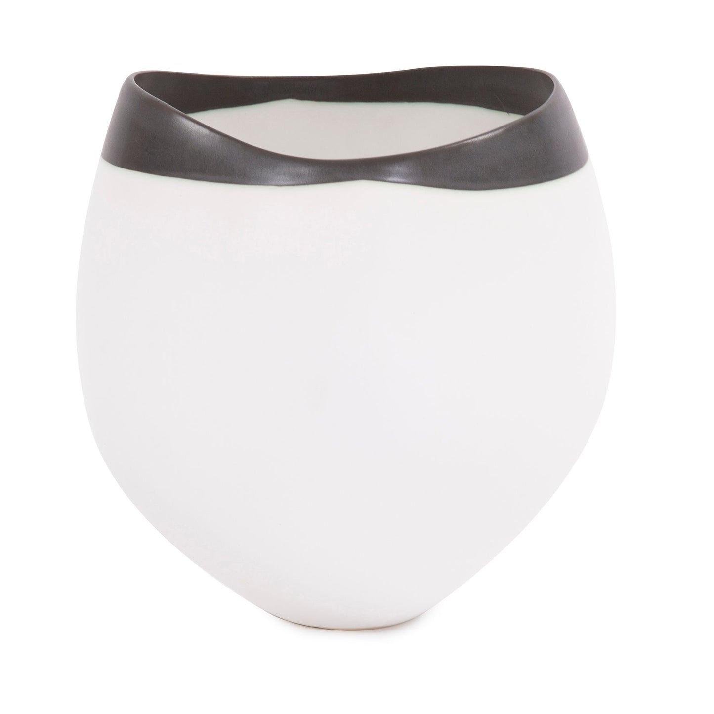 Eros White Ceramic Vase 11"
