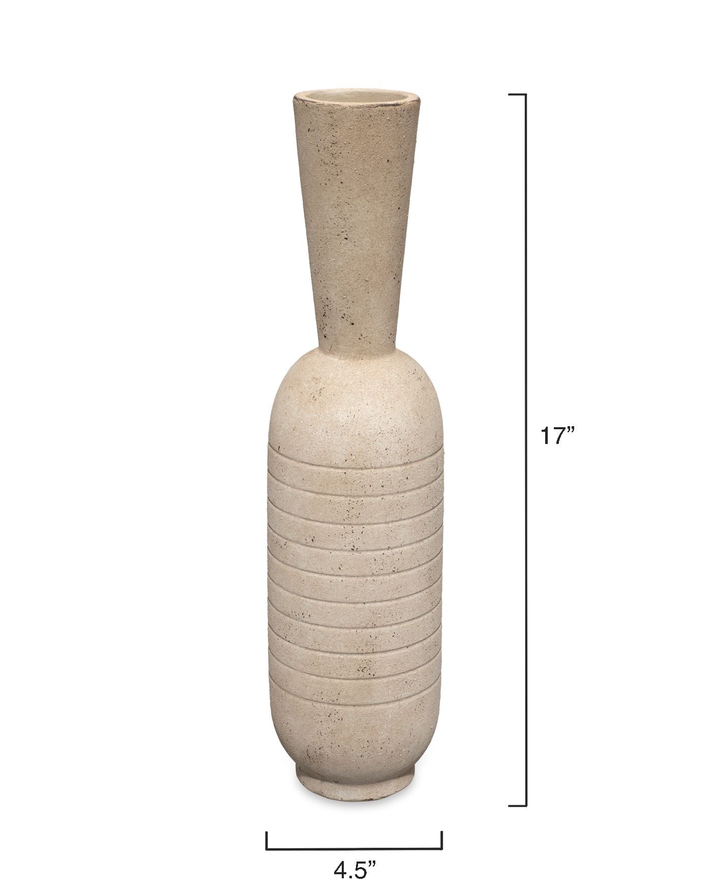 Harmony Natural Ceramic Vase 17"