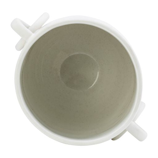 Vitali White Ceramic Vase 10"