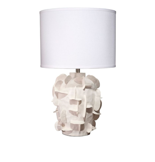 Ilios Matte White Ceramic Table Lamp