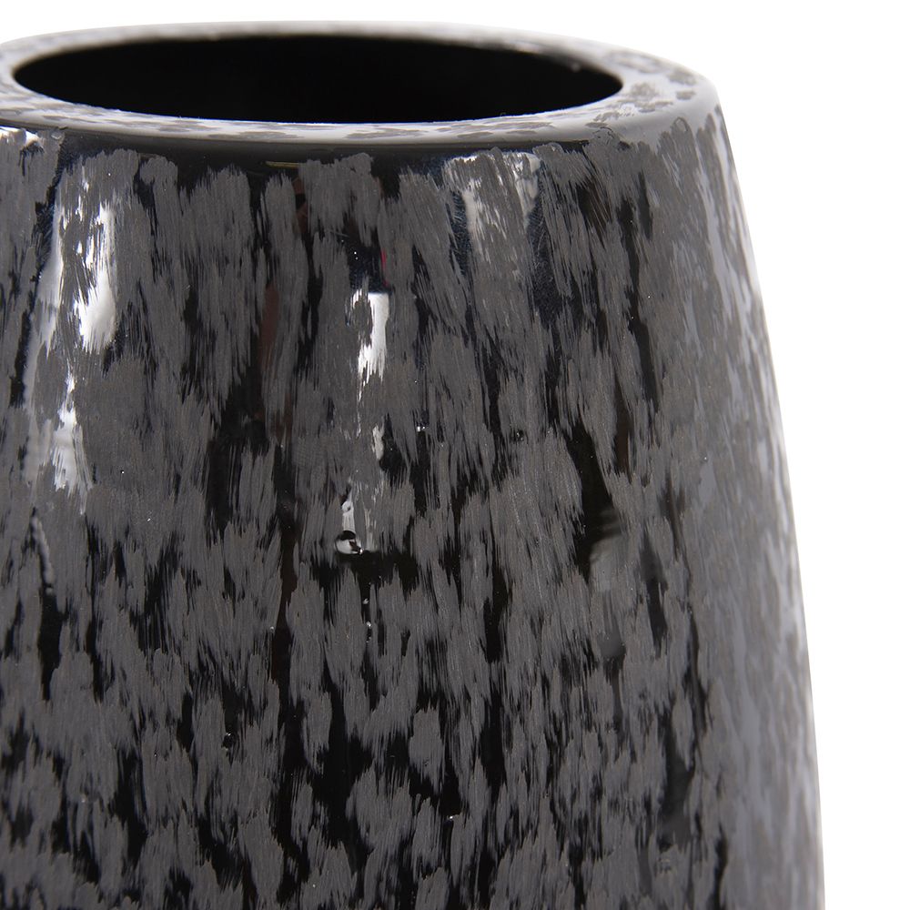 Turnbull Textured Black Cylinder Vase 15"
