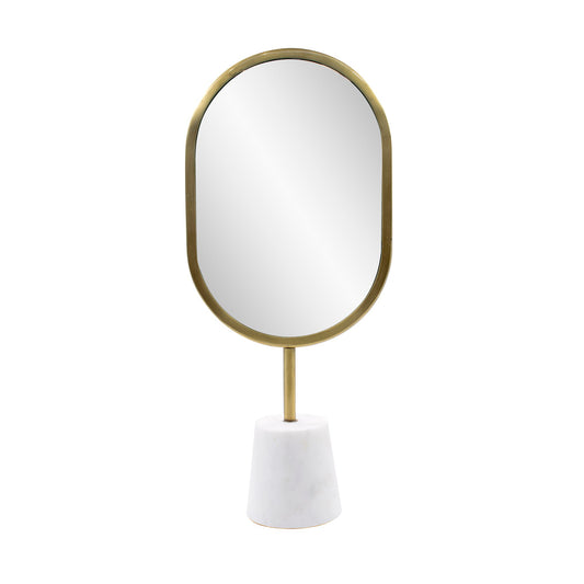 Athena Marble Oval Table Mirror