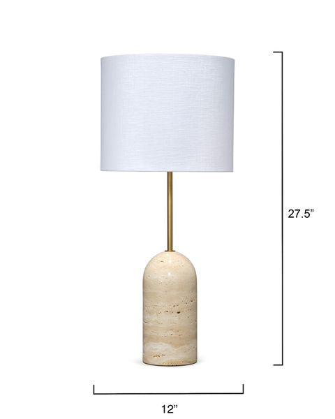 Travertine Table Lamp