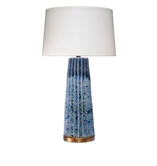 Plié Blue Ceramic Table Lamp