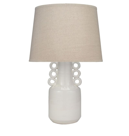 Pompeii White Ceramic Table Lamp