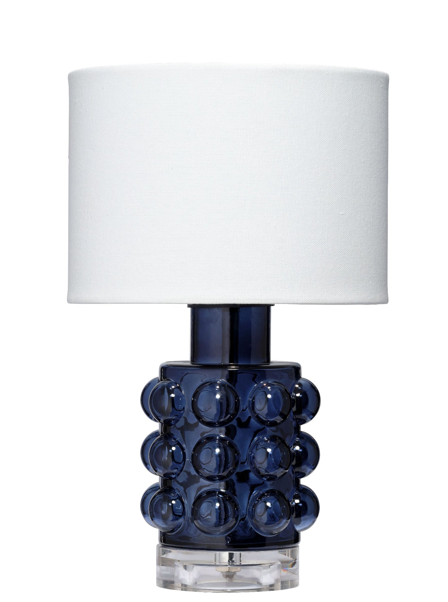 Popped Blue Blown-Glass Table Lamp