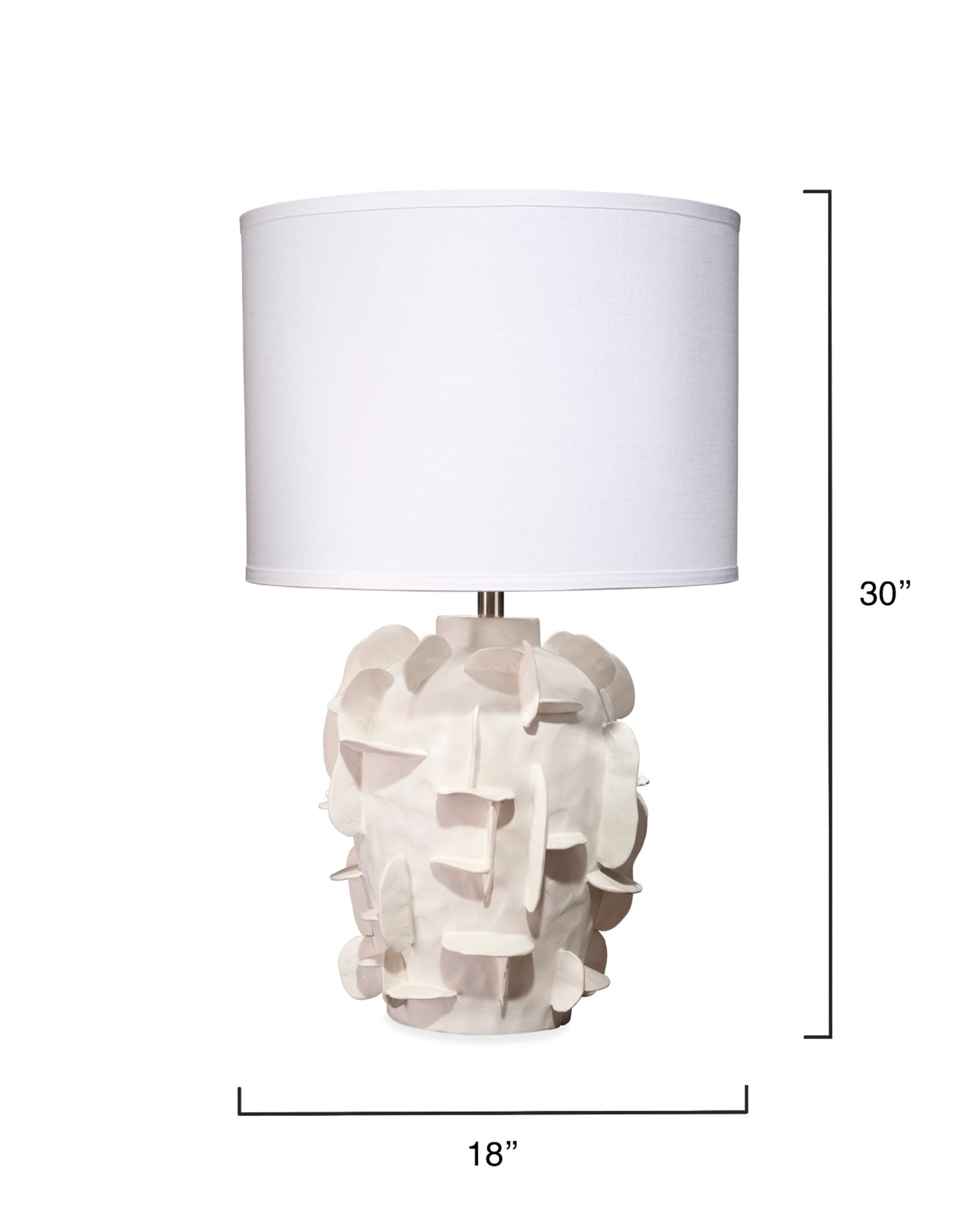 Ilios Matte White Ceramic Table Lamp