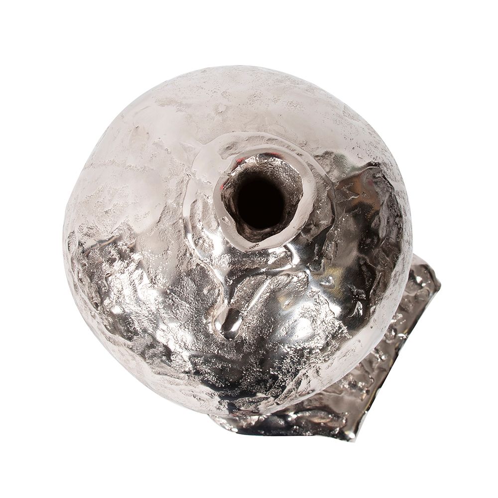 Melting Silver Metal Vase 18"