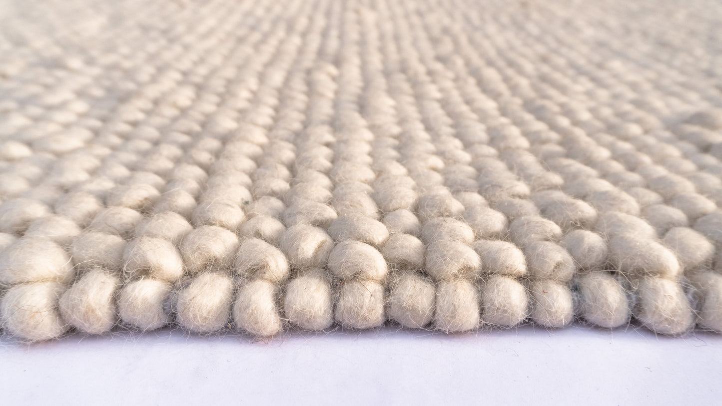 Minka Ivory Hand-Knotted Wool Rug