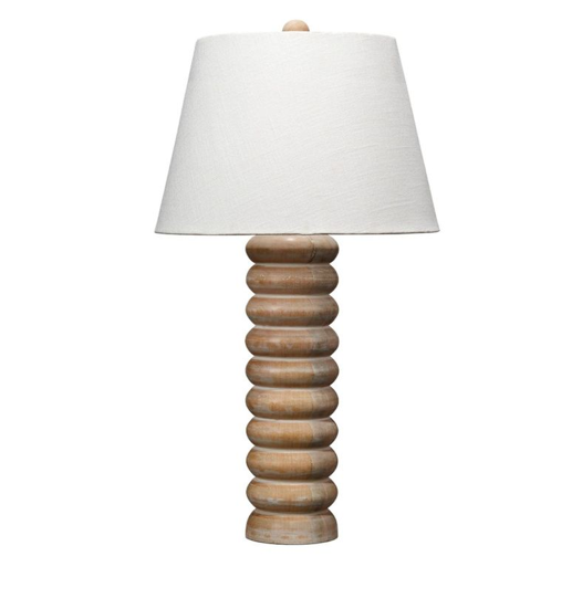 Salamis Natural Wood Table Lamp