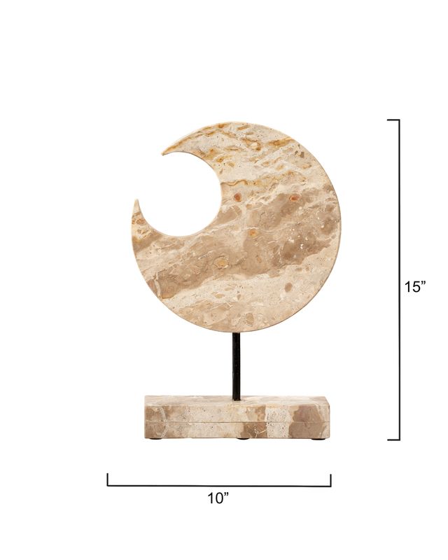 Rhodes Marble Crescent on Stand