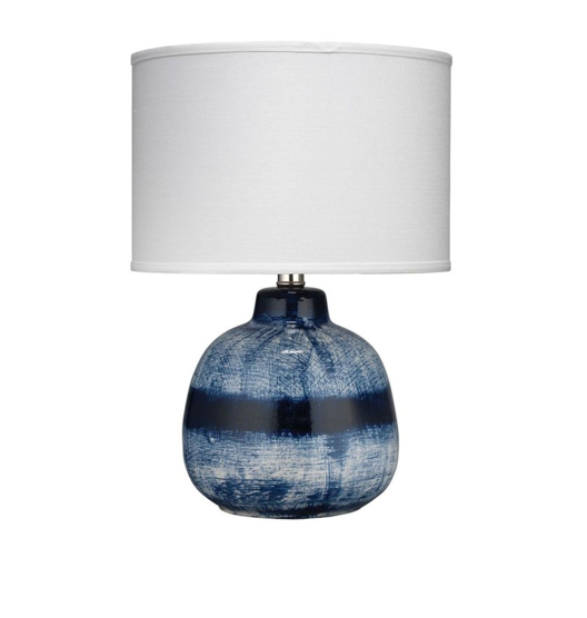 Umi Blue Ceramic Table Lamp 18"