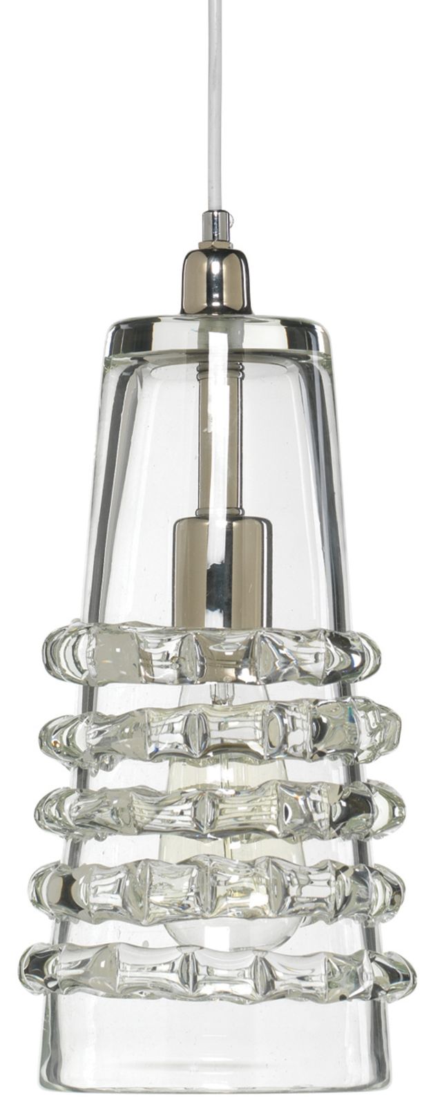 Chiara Clear Blown Glass Pendant