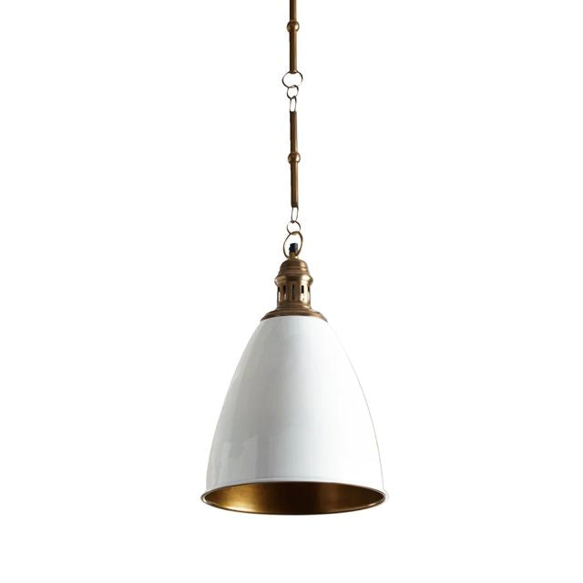 Nolan White Lacquer Pendant