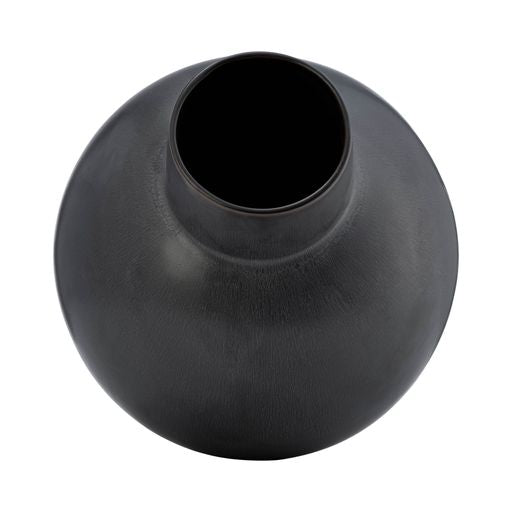 Lagos Black Ceramic Vase 15"