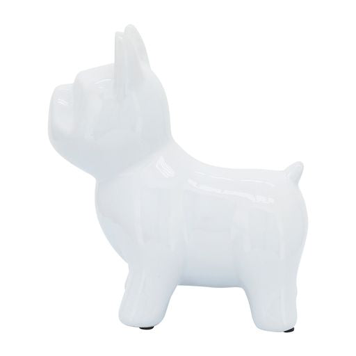 Paulette White Ceramic French Bulldog